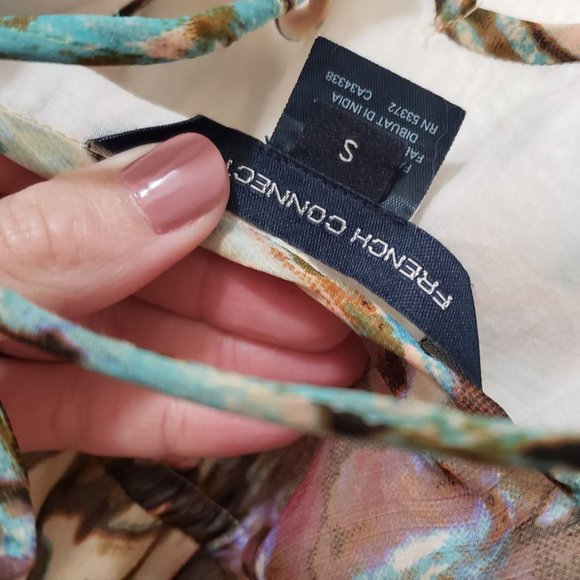 French Connection side slit maxi dress with tie detail on front and back - Picture 6 of 8